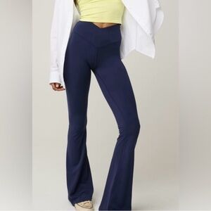 Offline by Aerie‎ Women’s Sz S Navy Real Me High Waisted Crossover Flare Legging